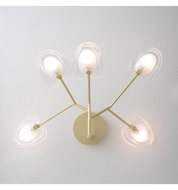 Светильник Crystal Lux SOLE AP5 GOLD 3021/405