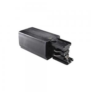 Коннектор для шинопровода (трека) Ideallux LINK TRIMLESS MAINS CONNECTOR LEFT BLACK 169576