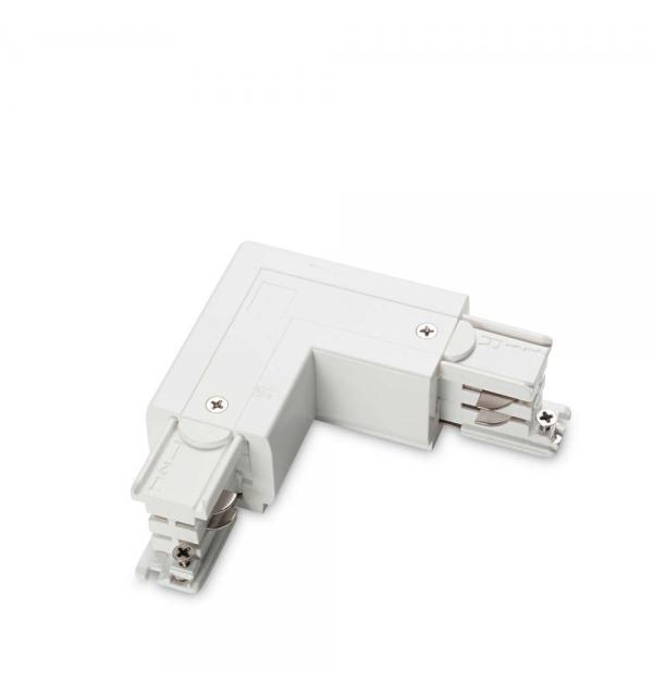 Коннектор для шинопровода (трека) Ideallux LINK TRIMLESS L-CONNECTOR RIGHT WHITE 169736