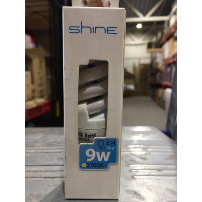 Люминесцентная лампа Shine Spiral 9W E14 2700K 125103