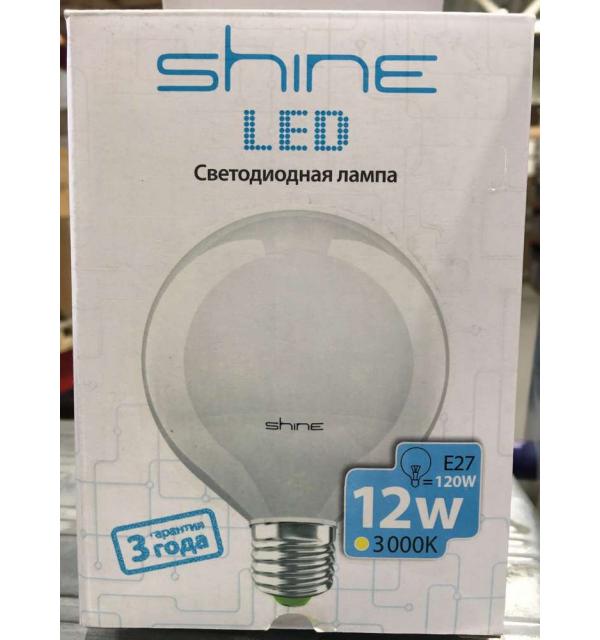 Светодиодная лампа  Shine G95 12W E27 3000K 236193